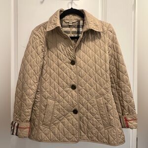 Burberry Quilted Tan Jacket